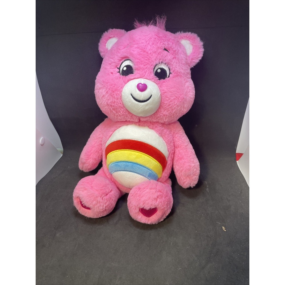 Care Bears Unlock the Magic Pink Rainbow Cheer Bear 12"Stuffed Animal Plush 2020